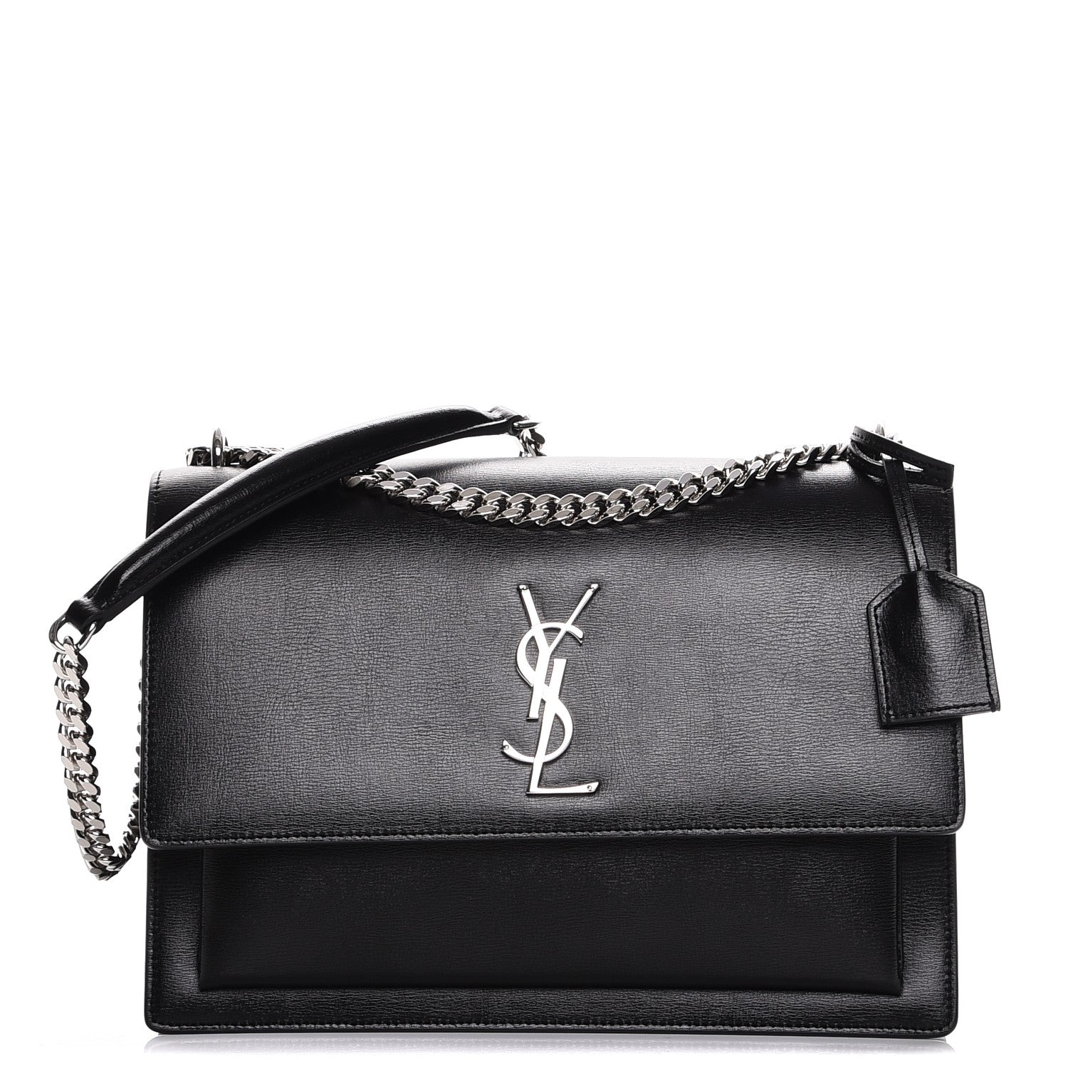 Saint Laurent Calfskin Large Monogram Sunset Black 1 of 7