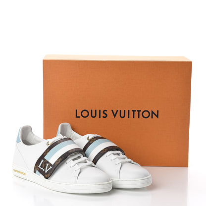 Louis Vuitton Calfskin Monogram Striped Frontrow Sneakers 41 White 8 of 8