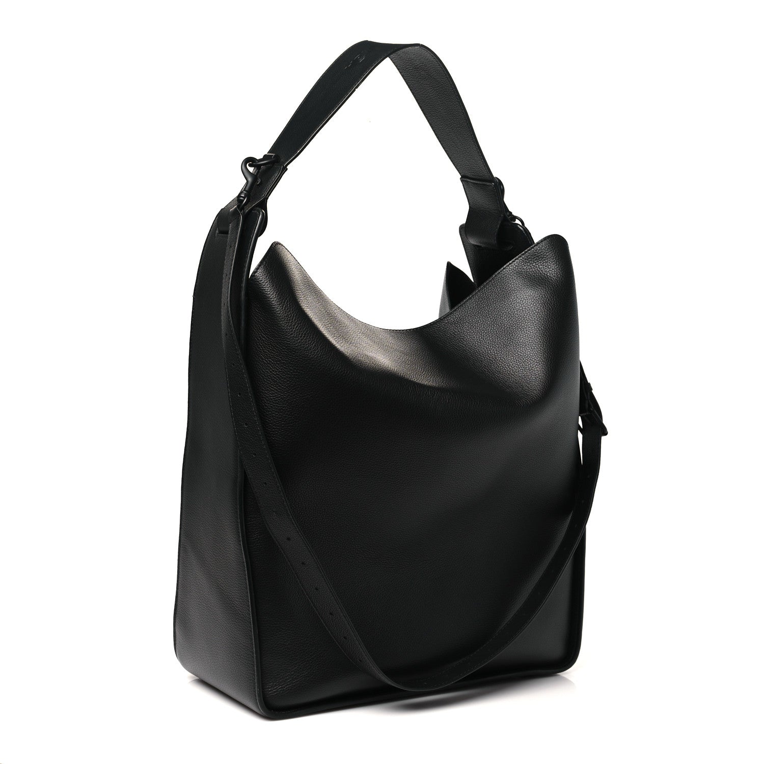 Balenciaga Calfskin Logo Embossed Tool 2.0 North-South Tote Black 4 of 11