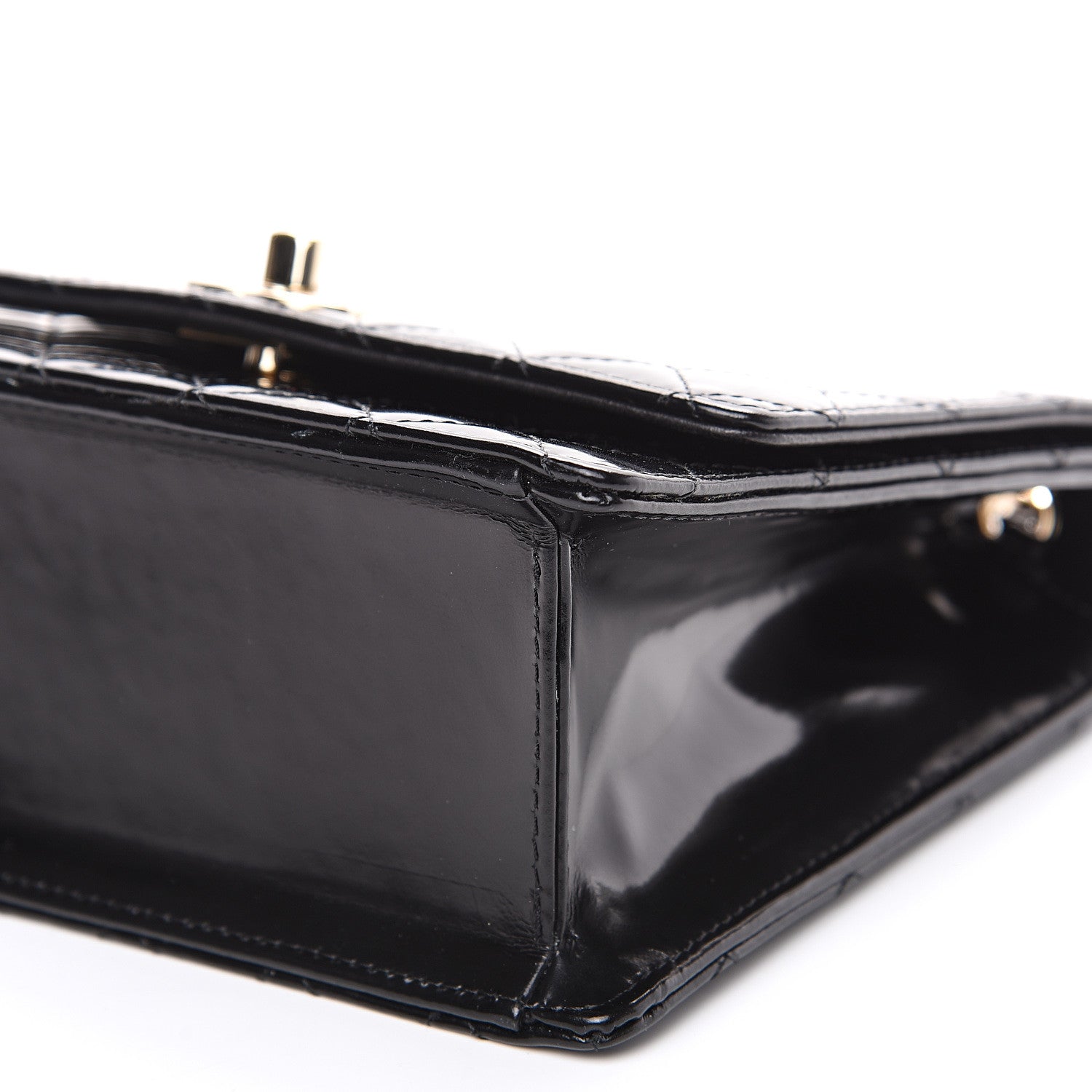 Chanel Glazed Calfskin Quilted Flap Black 7 of 9