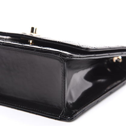 Chanel Glazed Calfskin Quilted Flap Black 7 of 9