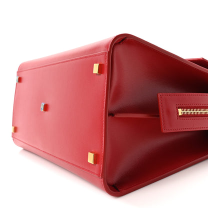Saint Laurent Grain De Poudre Medium Uptown Tote Rouge Eros 10 of 10