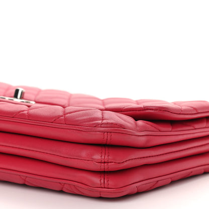 Chanel Lambskin Quilted Jumbo Chanel 3 Flap Dark Pink 12 of 12