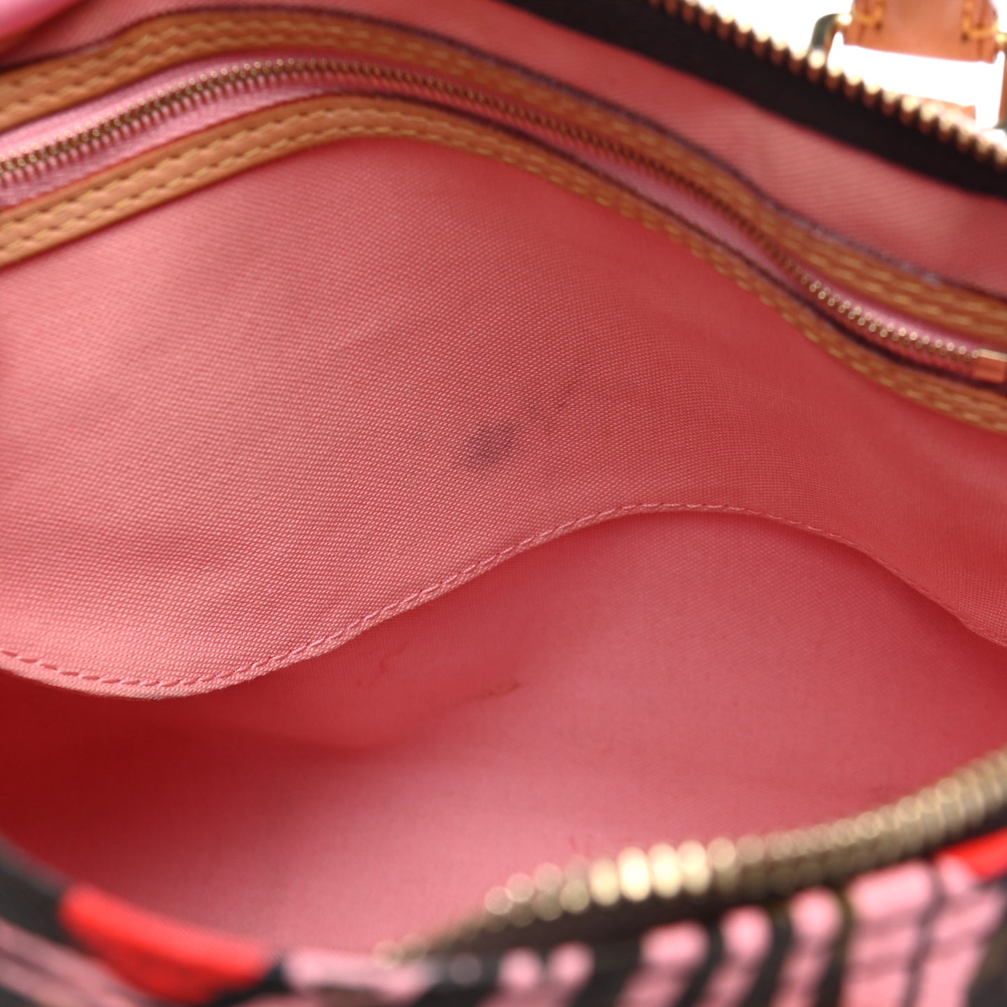 Monogram Jungle Dots Speedy 30 Sugar Pink Poppy