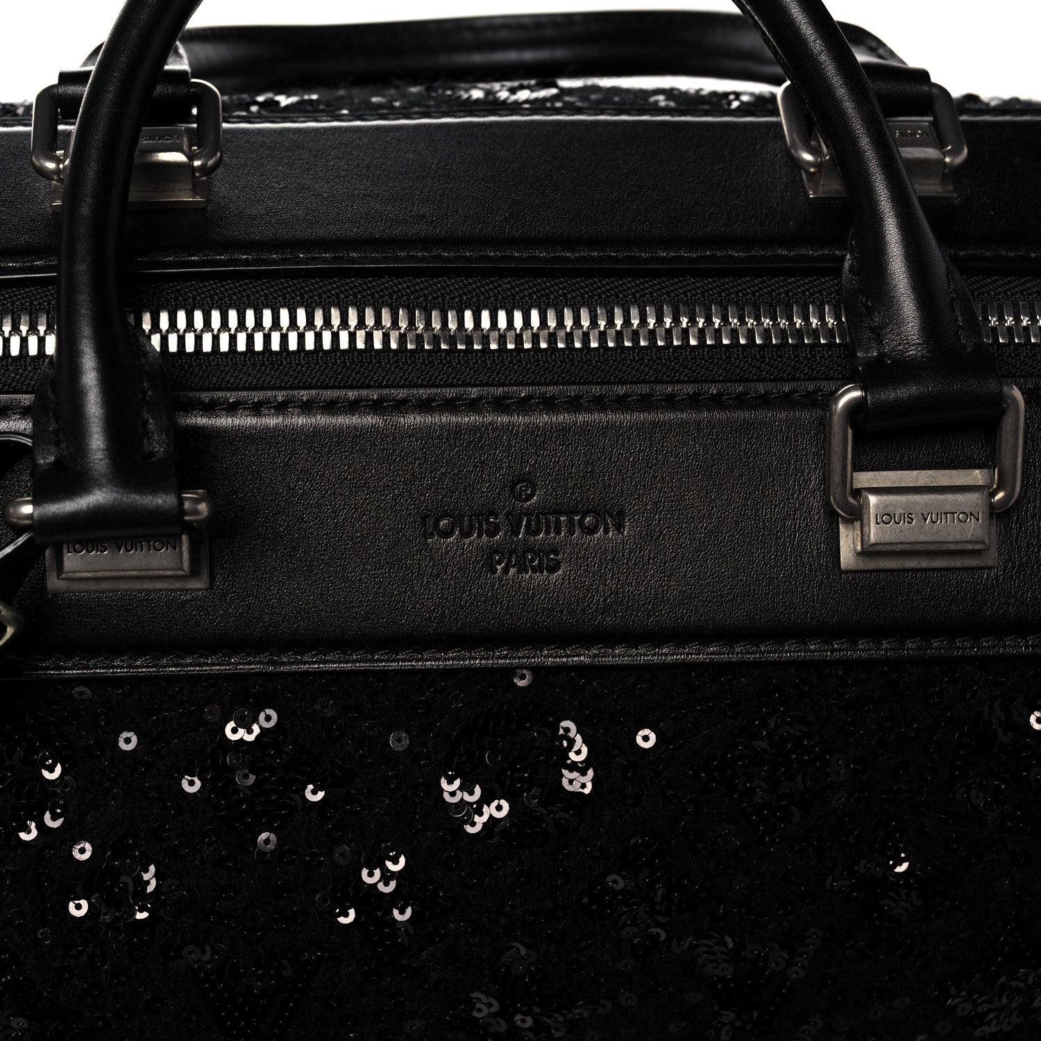 Louis Vuitton Sequin Monogram Sunshine Express Speedy Black 8 of 11