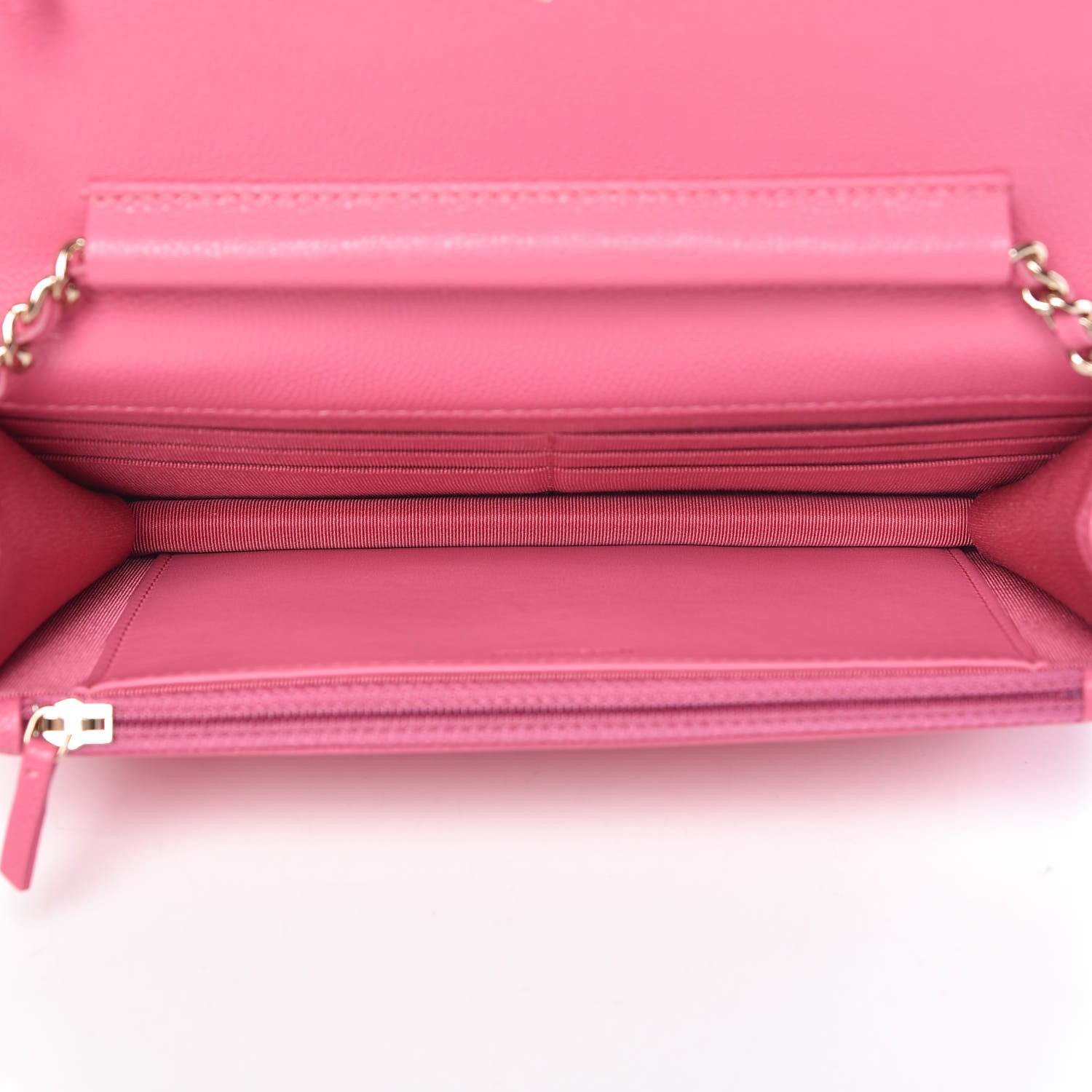 Chanel Caviar Quilted Wallet on Chain WOC Pink 5 of 11
