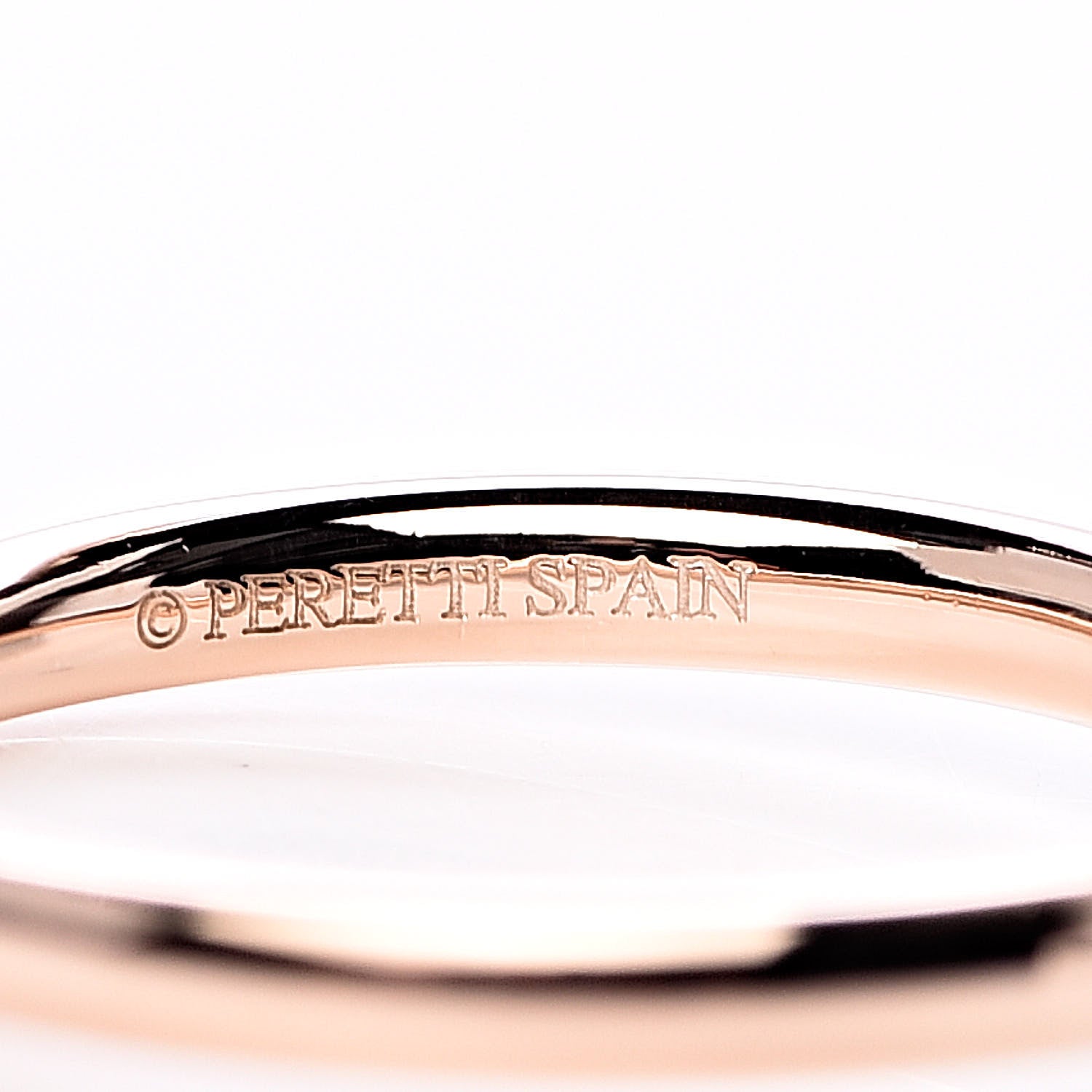 Tiffany 18K Rose Gold 2mm Elsa Peretti Wedding Band Ring 50 5.25 6 of 6
