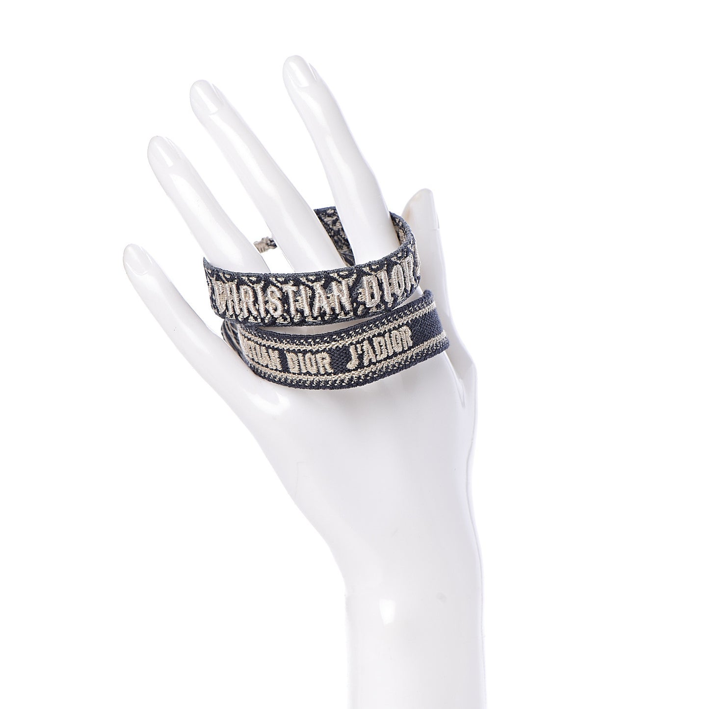 Woven Cotton J'Adior Friendship Bracelet Set Navy