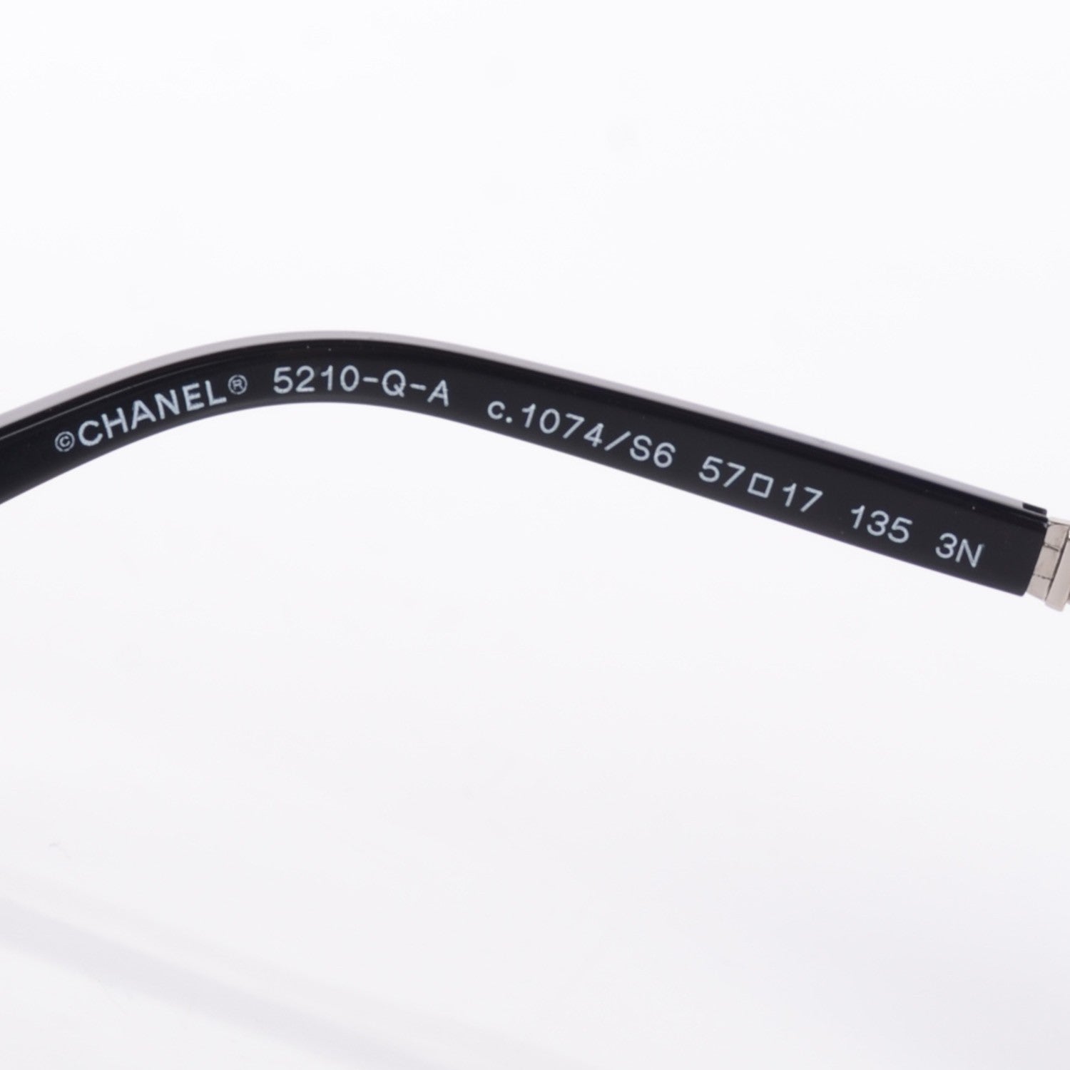 Chanel Chain Sunglasses 5210-Q-A Black Silver 3 of 5