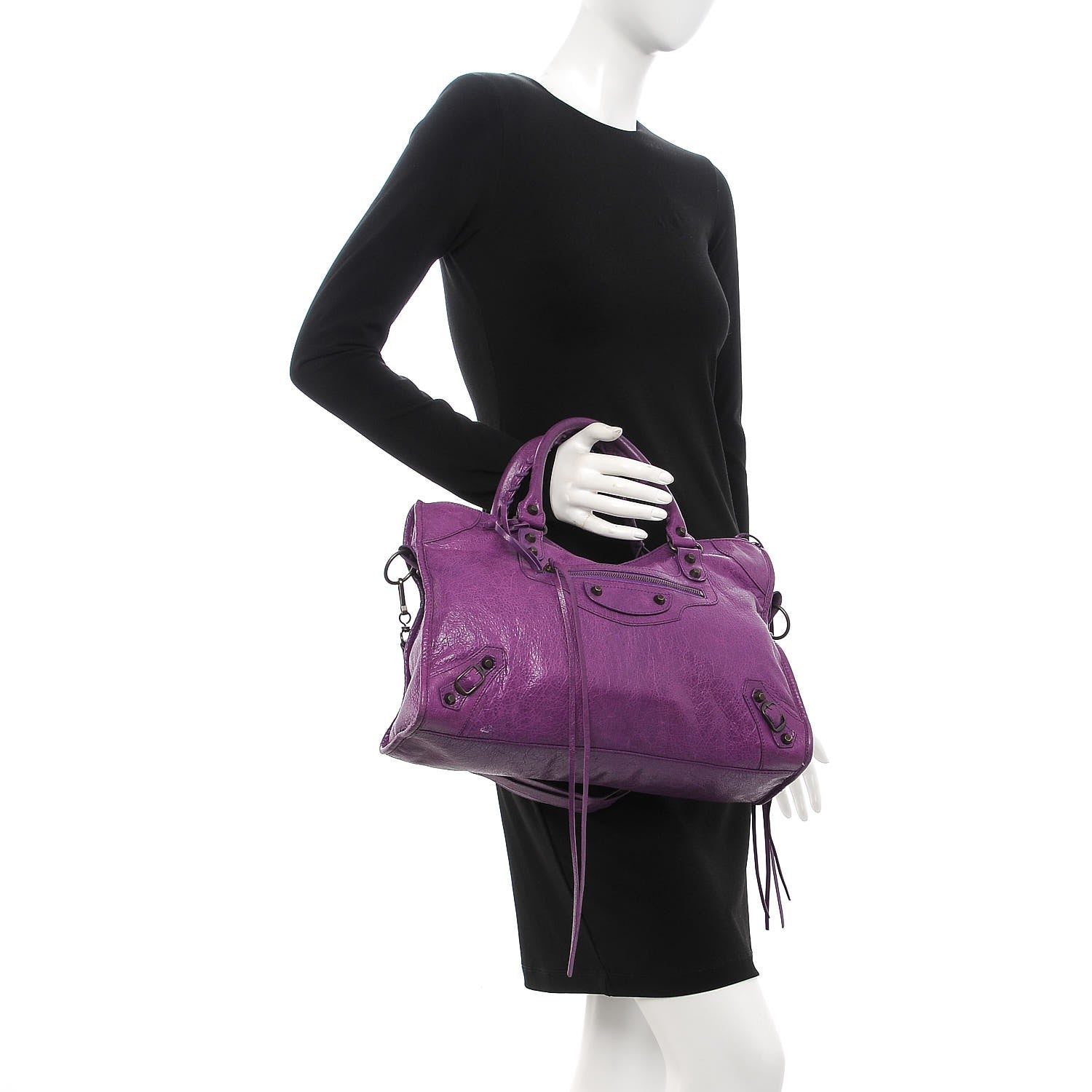 Balenciaga Agneau Classic Hardware City Ultraviolet 3 of 8