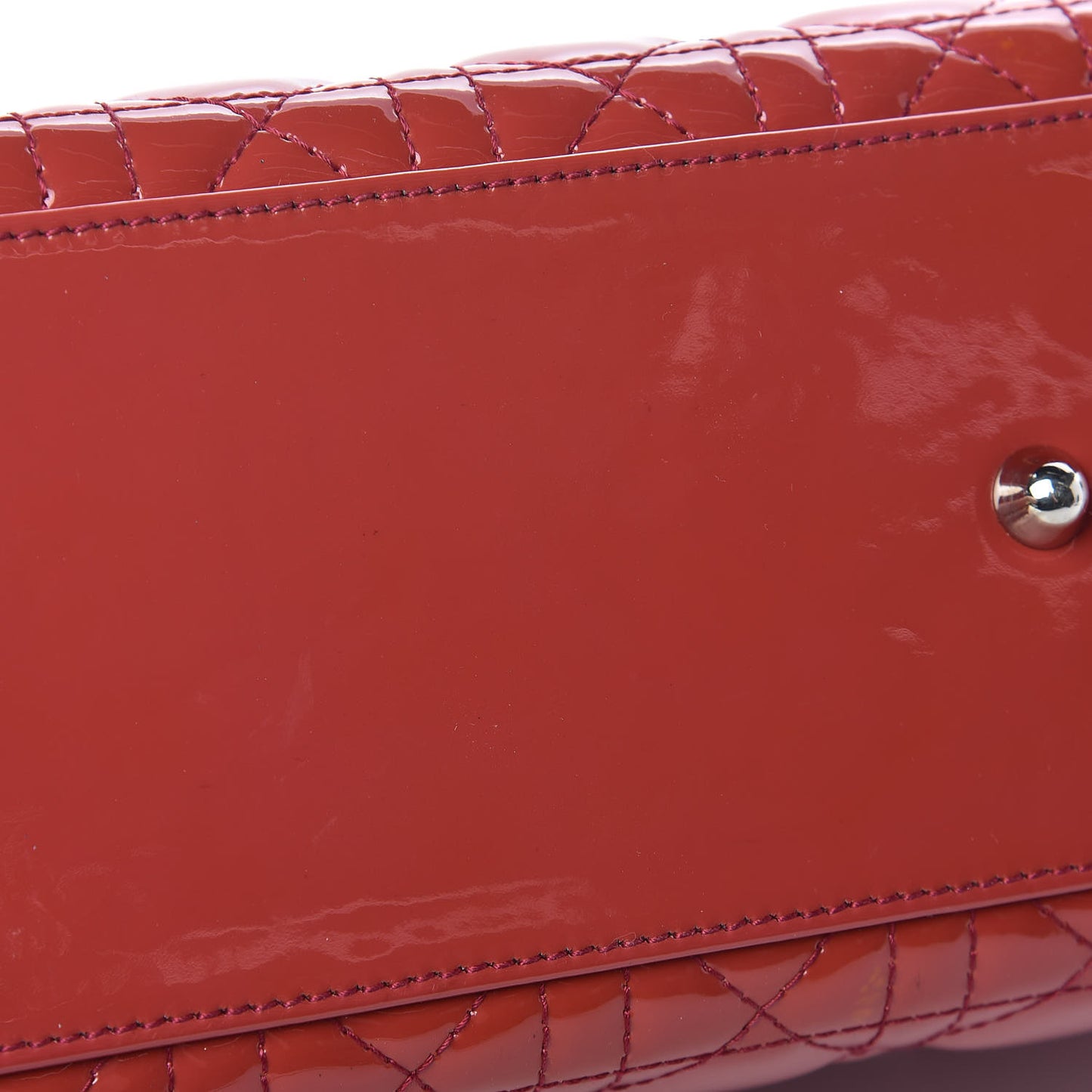 Patent Cannage Large Lady Dior Pink
