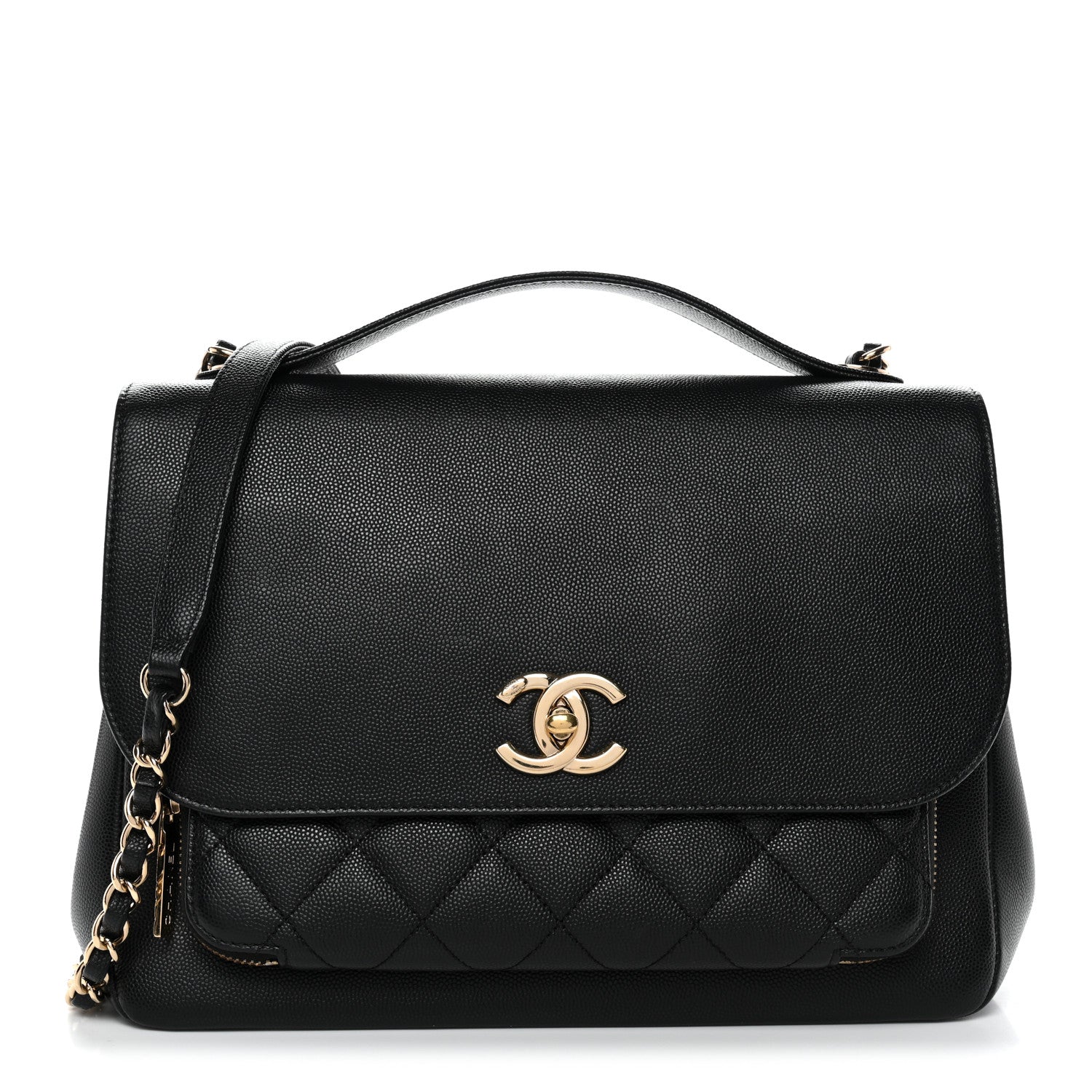 Chanel Caviar Quilted Large Business Affinity Flap Black 1 of 12