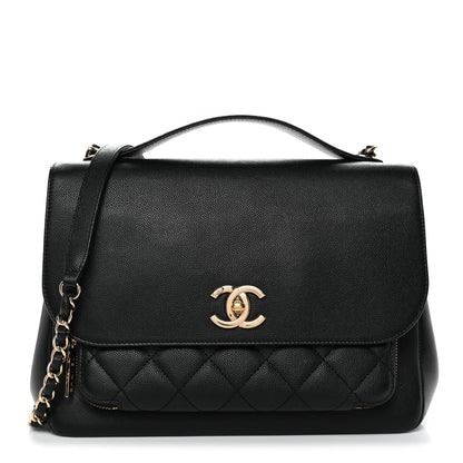Chanel Caviar Quilted Large Business Affinity Flap Black 1 of 12