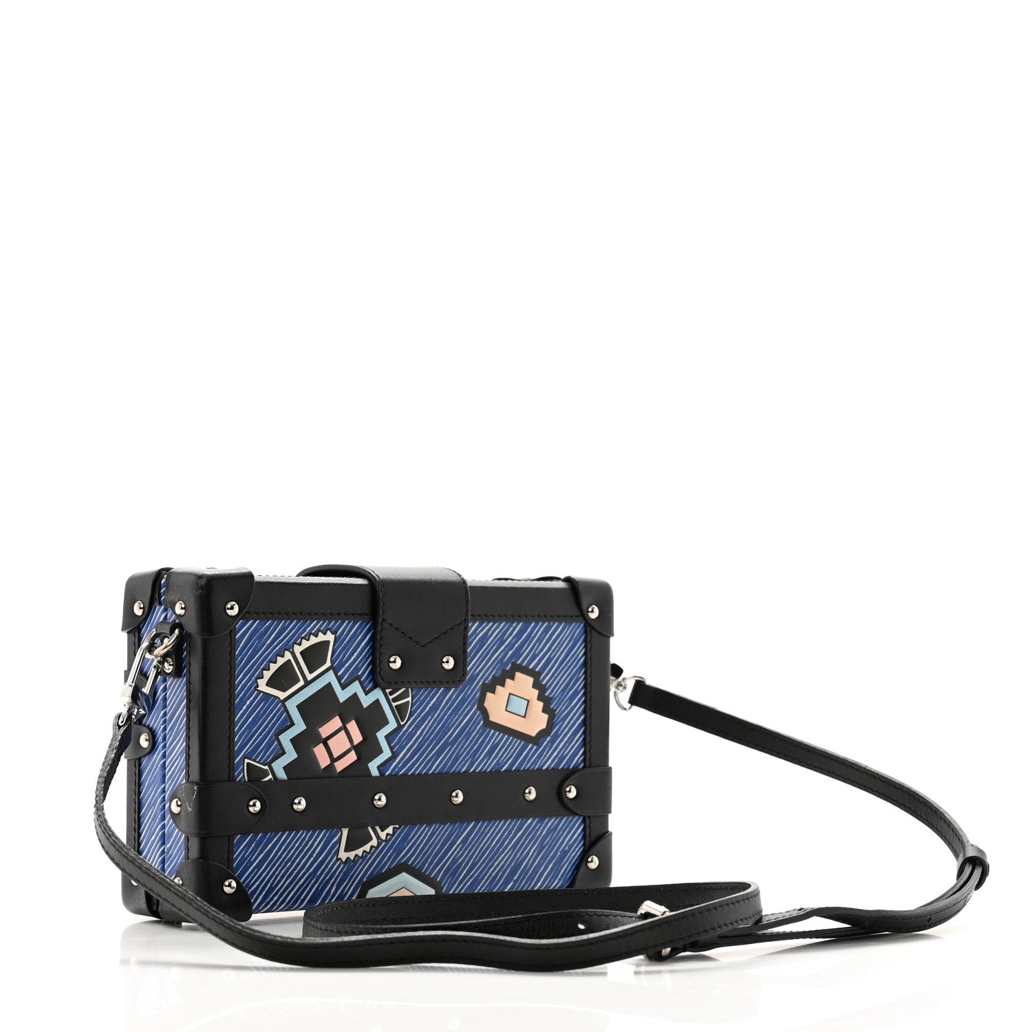 Louis Vuitton Epi Azteque Petite Malle Denim Light 3 of 16