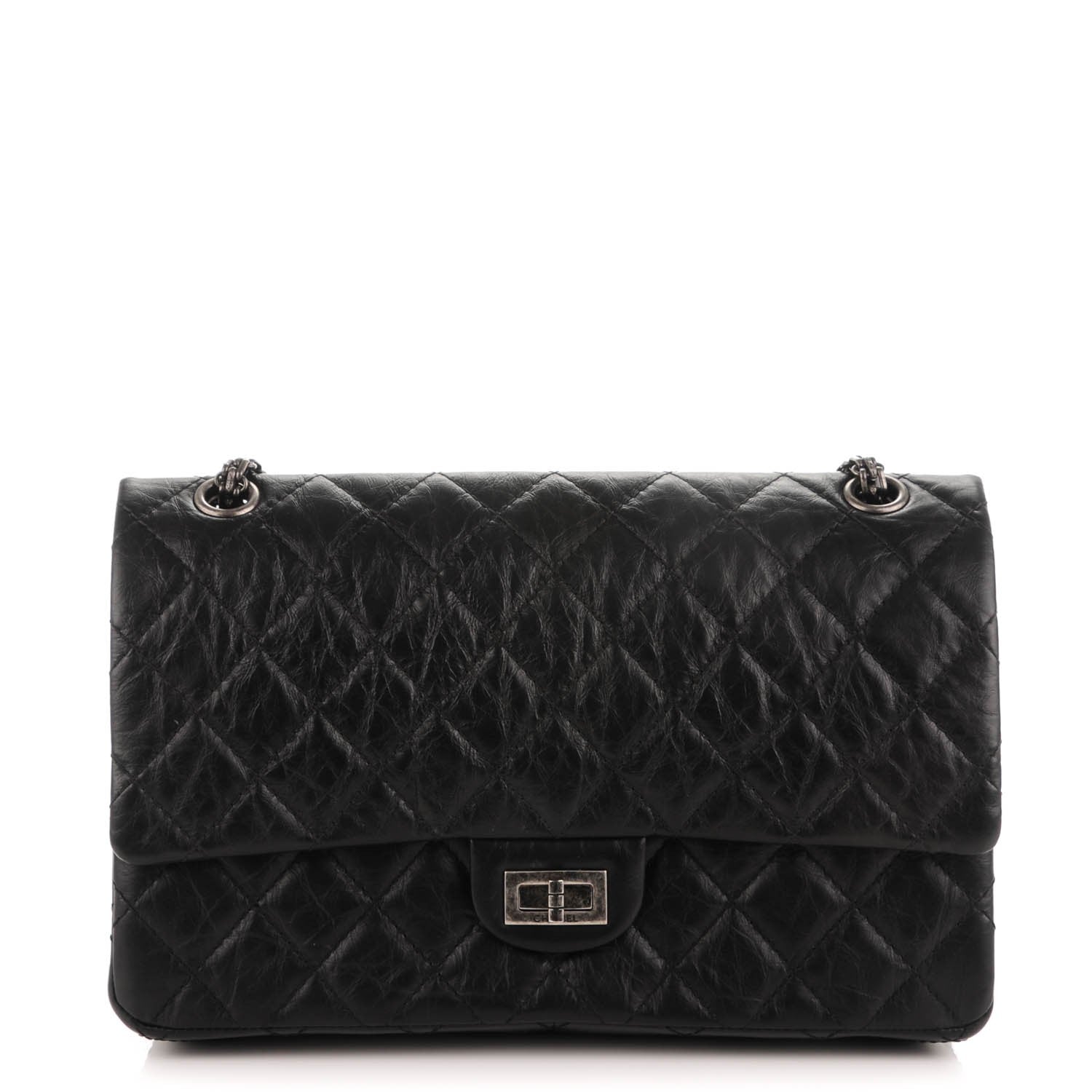 Chanel Aged Calfskin Quilted 2.55 Reissue 226 Flap Black 1 of 7