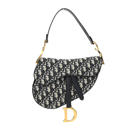 Christian Dior Oblique Saddle Bag Blue 1 of 9