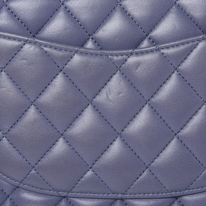 Chanel Lambskin Quilted Medium Double Flap Light Purple 16 of 21