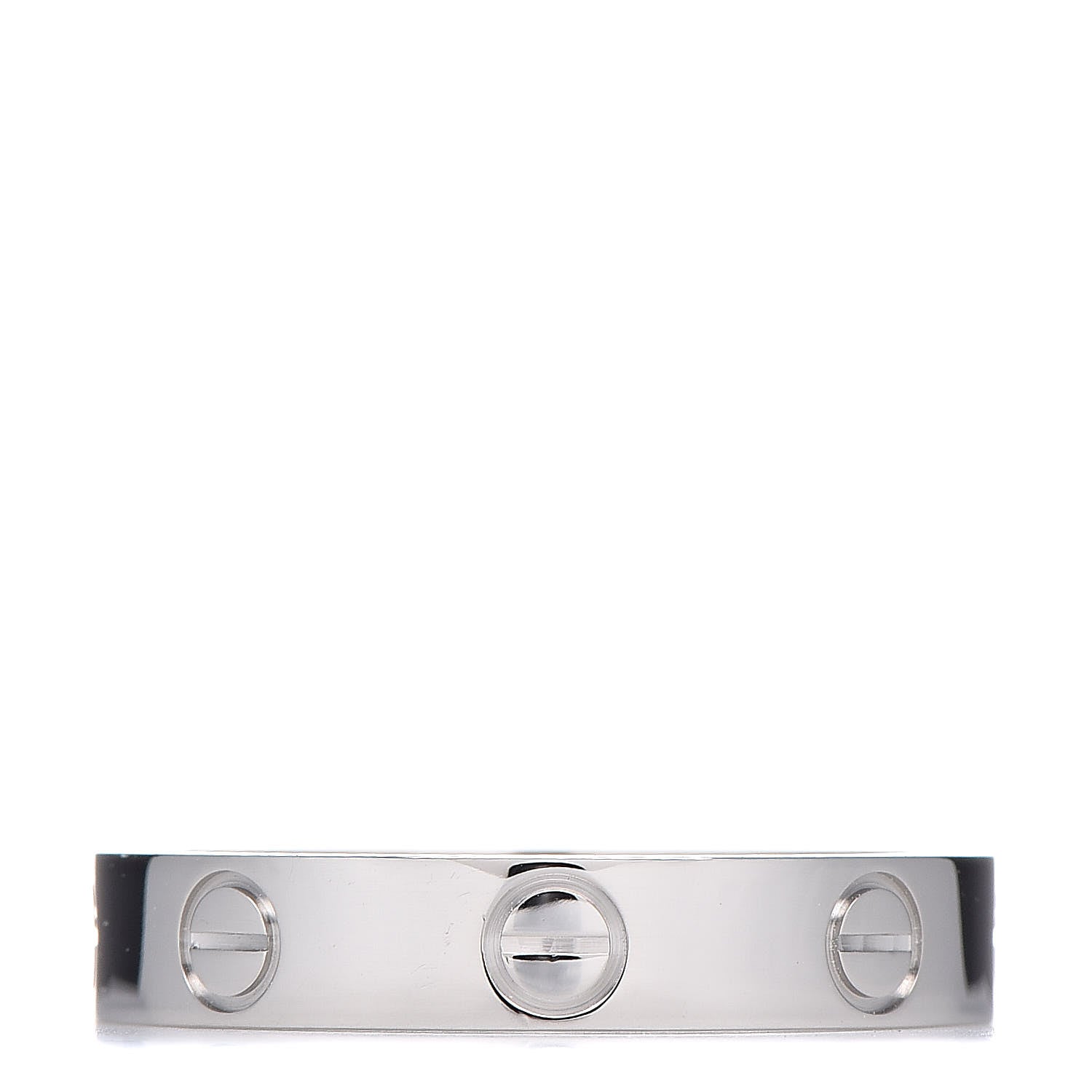 Cartier Platinum 3.5mm LOVE Wedding Band Ring 53 6.25 3 of 4