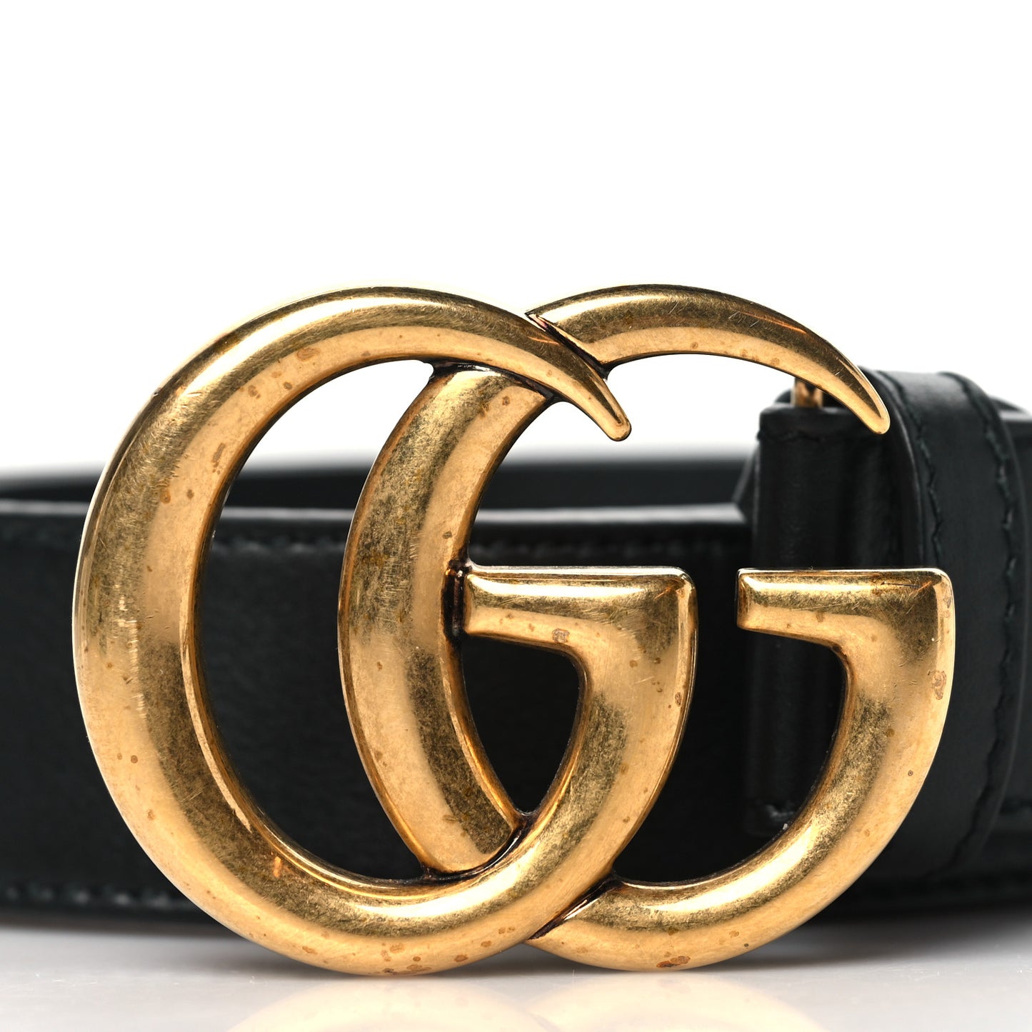 Calfskin Double G 30mm Belt 80 32 Black