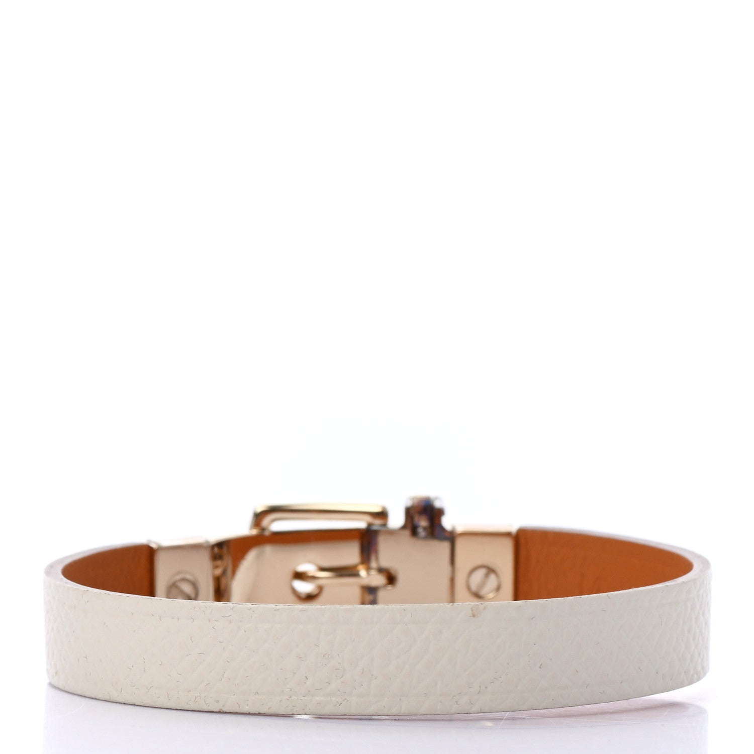 Hermes Epsom Java 10 Bracelet M White 3 of 7