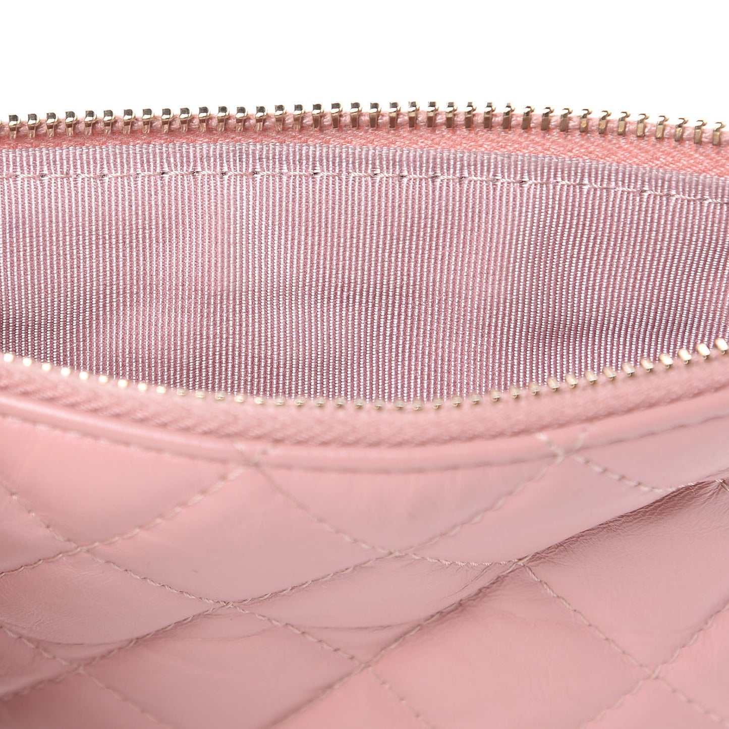 Aged Calfskin Quilted Small Reissue Cosmetic Case Light Pink