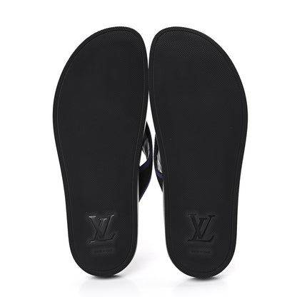 Louis Vuitton Mens Canvas Sandals 9.5 Black 5 of 10