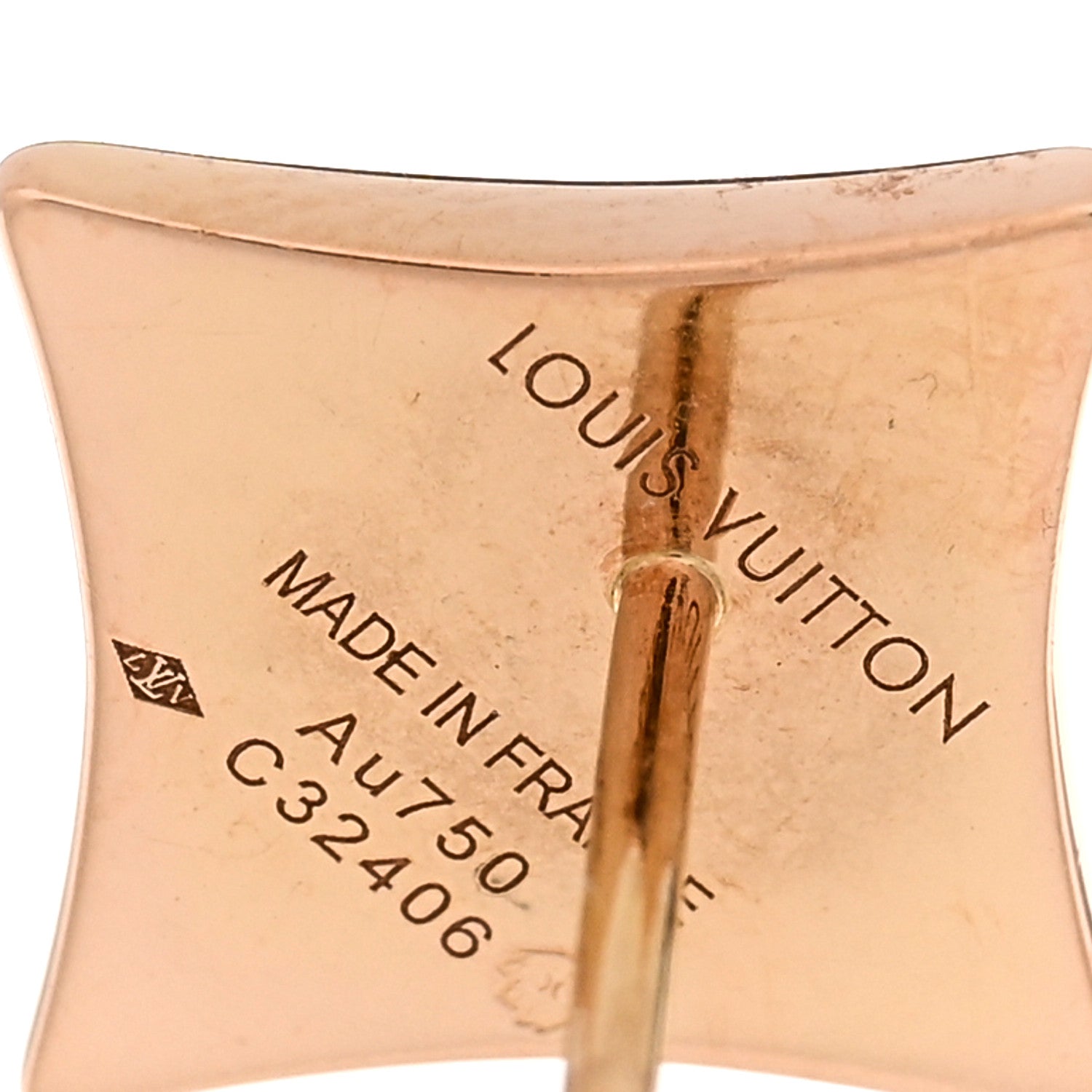 Louis Vuitton 18K Pink Gold Mother of Pearl Color Blossom Star Stud Earring 4 of 4