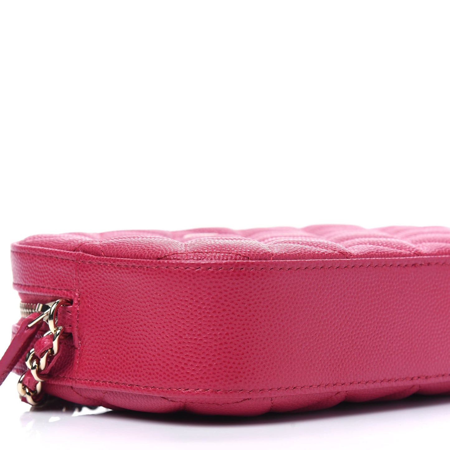 Caviar Quilted Camera Case Dark Pink