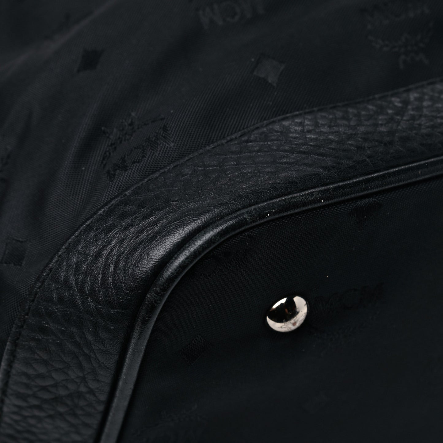 Nylon Monogram Bucket Black