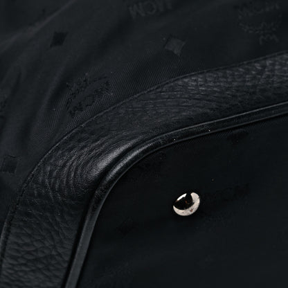 MCM Nylon Monogram Bucket Black 10 of 13