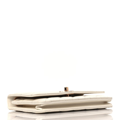 Chanel Lambskin Quilted Trendy CC Wallet On Chain WOC White 4 of 12