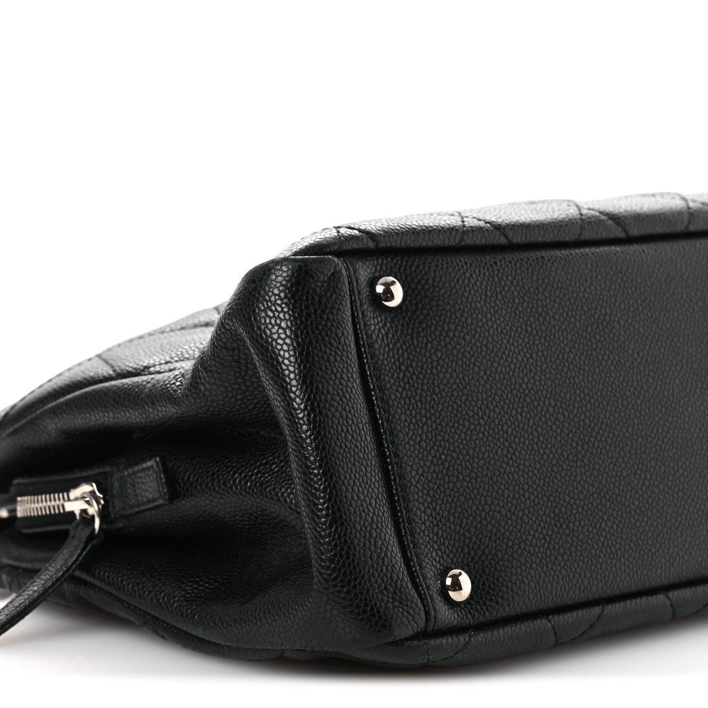 Caviar Quilted Timeless CC Soft Tote Black