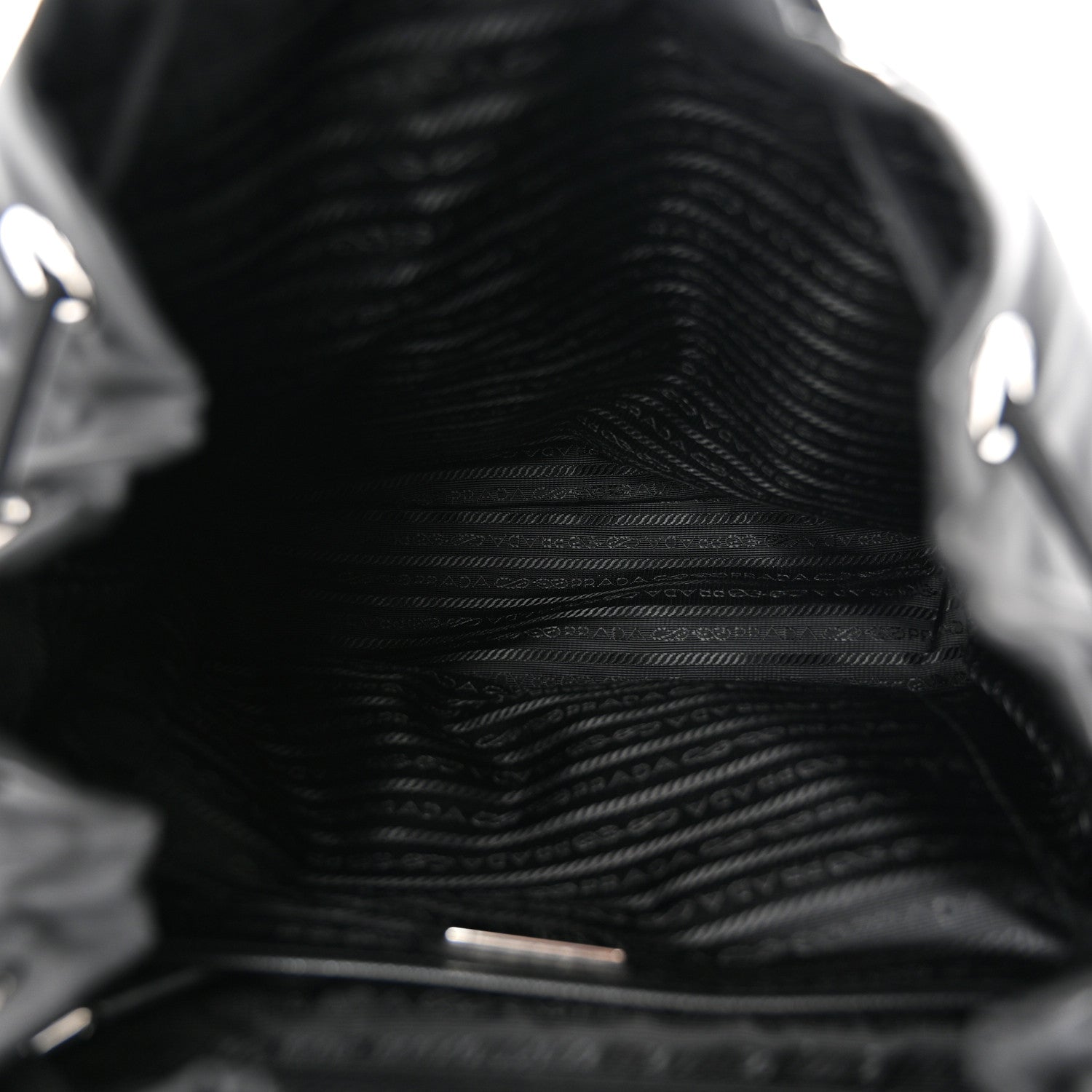 Prada Tessuto Nylon Saffiano Medium Backpack Black 6 of 12