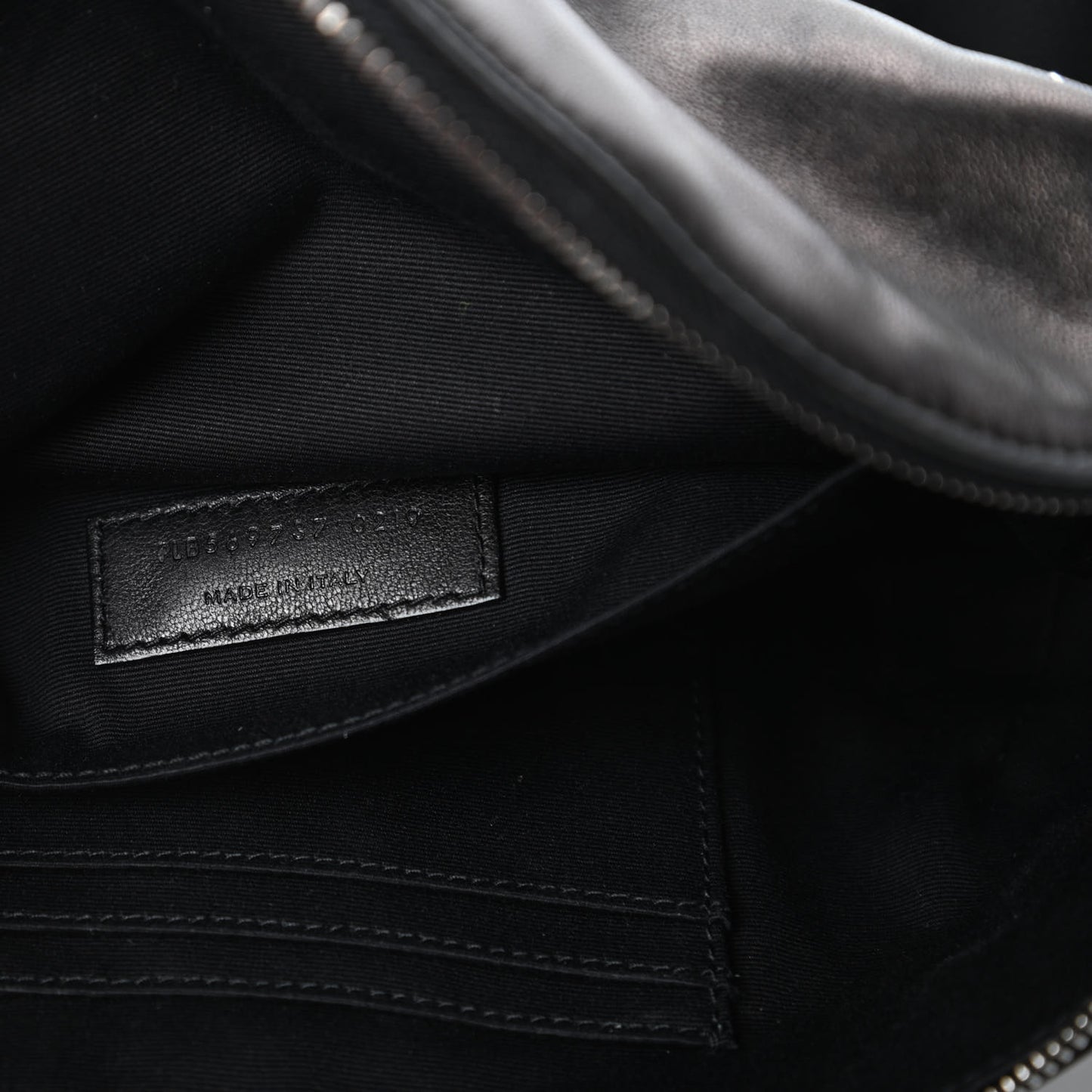 Calfskin Monogram Belt Bag Black