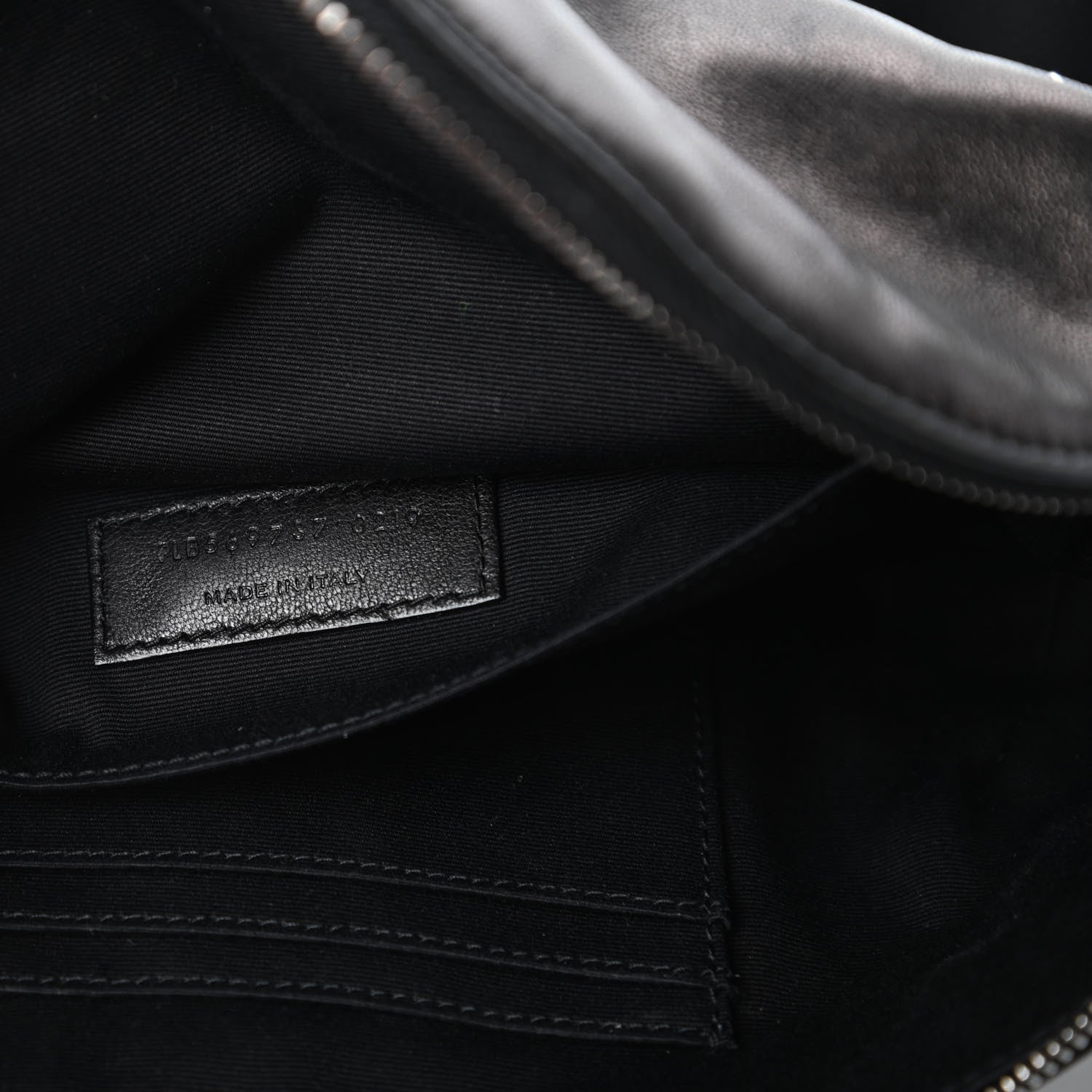Saint Laurent Calfskin Monogram Belt Bag Black 10 of 11