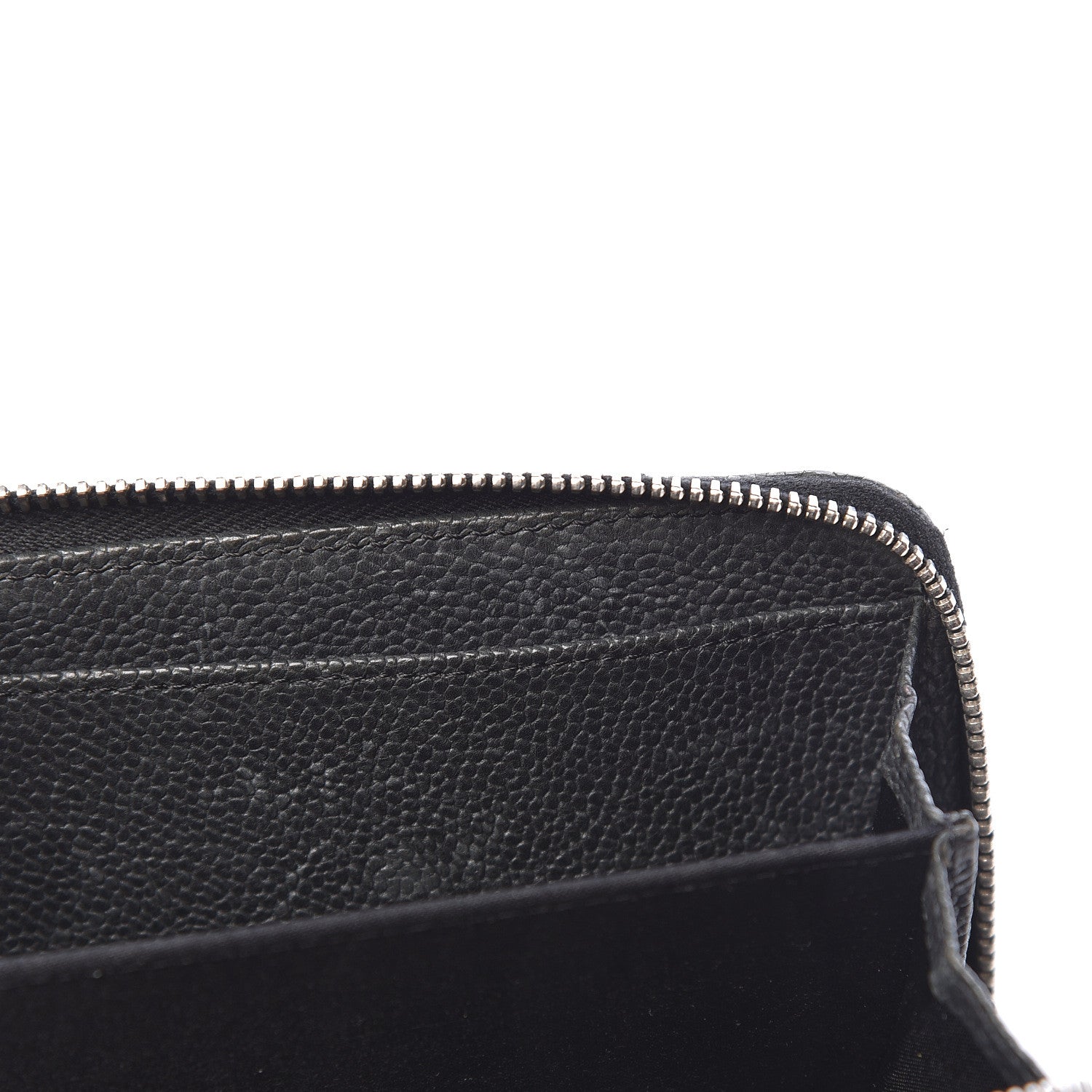 Chanel Caviar Outdoor Ligne Zip Coin Purse Wallet Black 15 of 15
