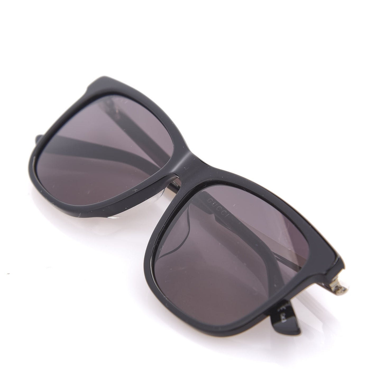Acetate Square Frame Web Sunglasses GG0078SK Black