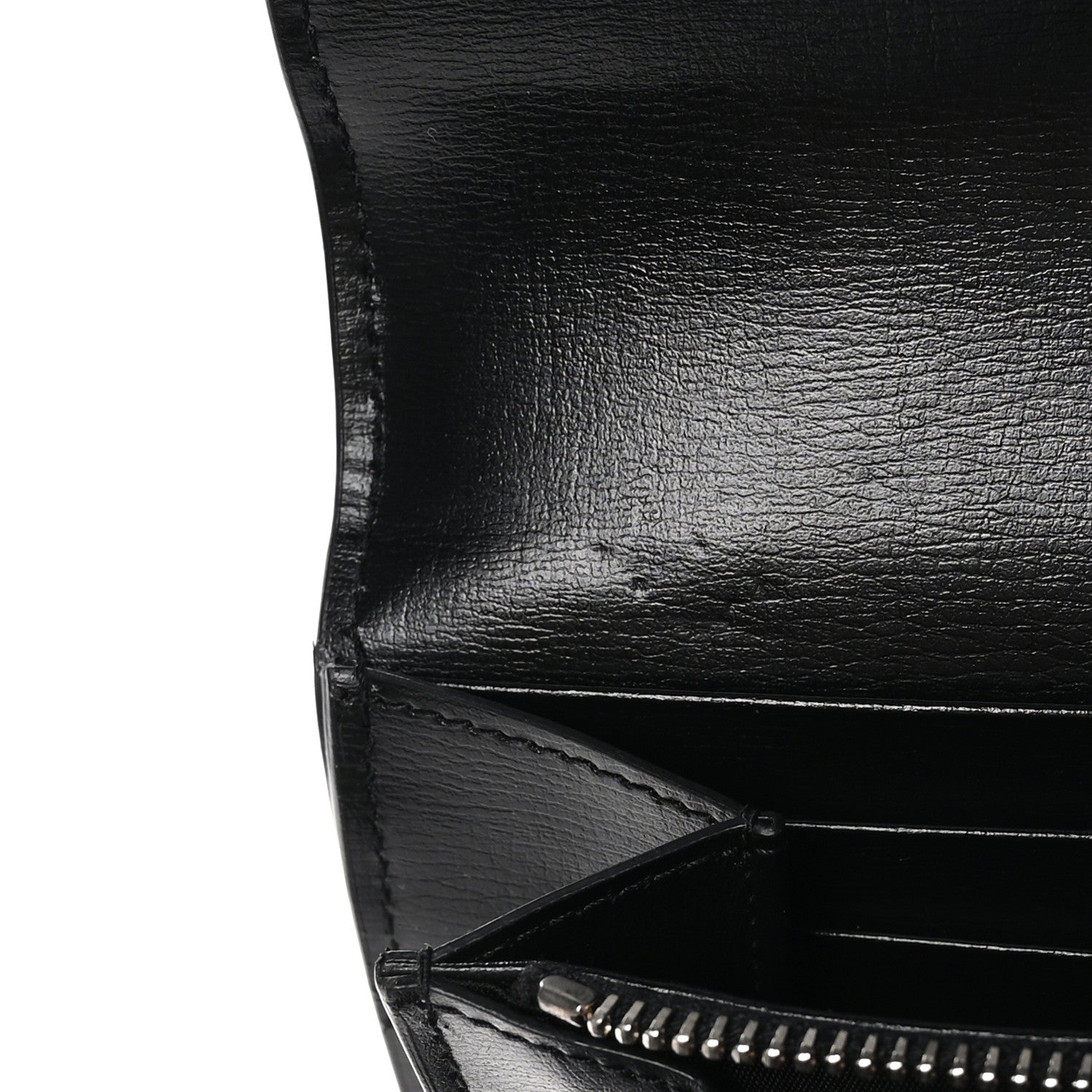 Saint Laurent Smooth Calfskin Classic Monogram Cassandre Wallet Black 12 of 14