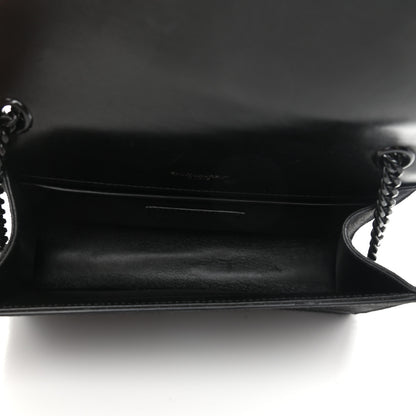 Saint Laurent Suede Sequin Small Classic Monogram Kate Satchel Black 5 of 11