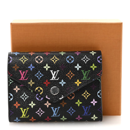 Louis Vuitton LV x TM Monogram Multicolor Victorine Wallet Black 7 of 7