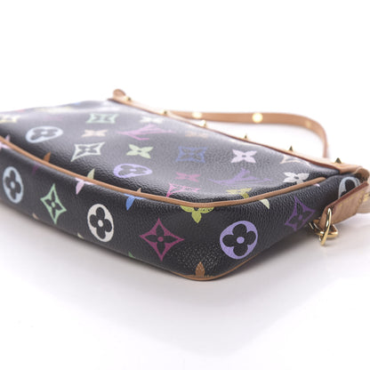 Louis Vuitton Monogram Multicolor Pochette Accessories Black 10 of 11