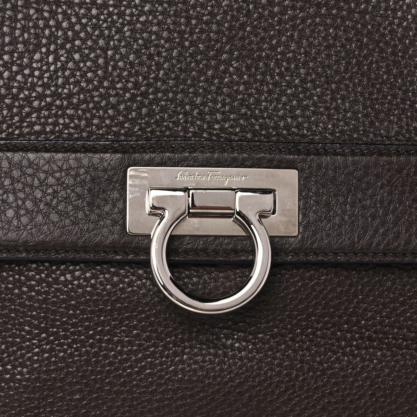 Calfskin Sofia Shoulder Bag Brown