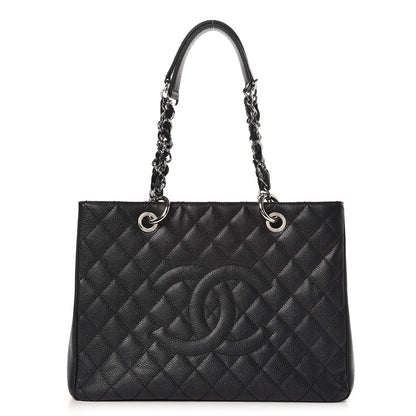 Chanel Caviar Quilted Grand Shopping Tote GST Black 1 of 10