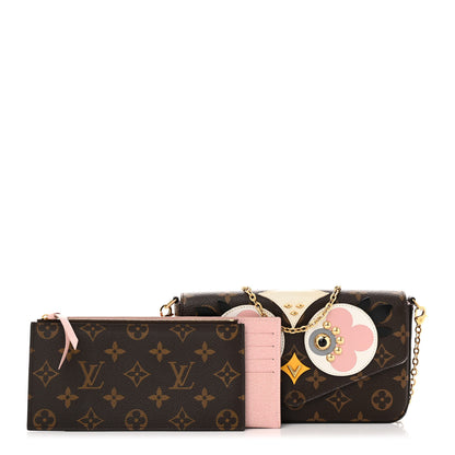 Louis Vuitton Monogram Lovely Birds Pochette Felicie Chain Wallet 1 of 13