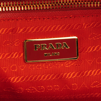 Prada Rayon Raffia Grass Tote Papaya 9 of 11