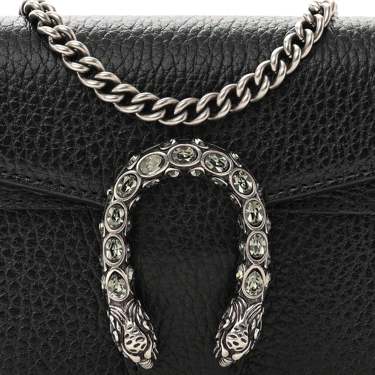 Gucci Calfskin Super Mini Dionysus Shoulder Bag Black 7 of 11