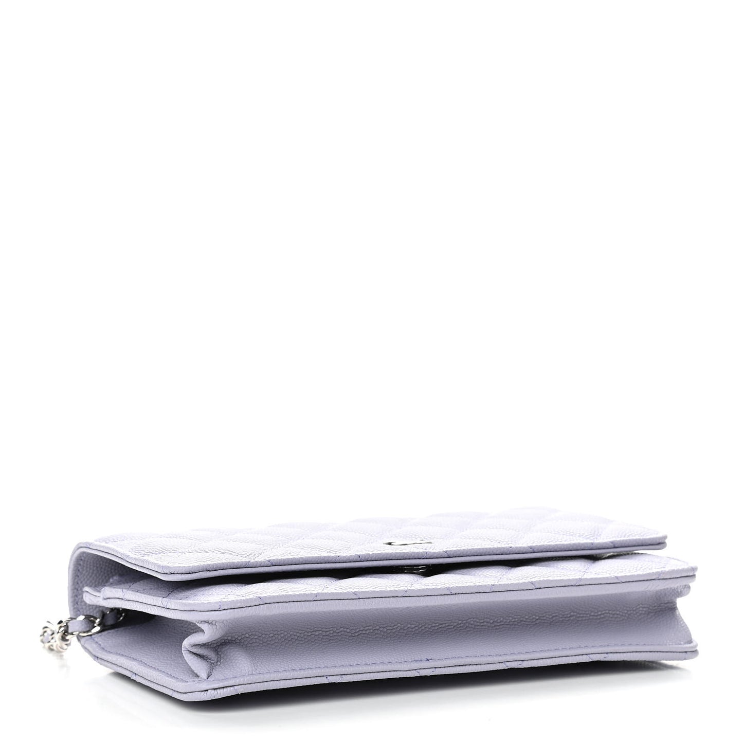 Caviar Quilted Wallet On Chain WOC Light Purple