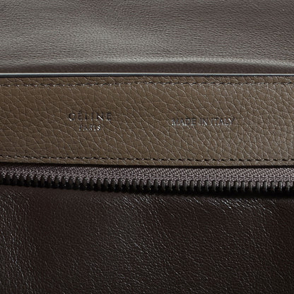 Celine Drummed Calfskin Suede Medium Trapeze Souris 7 of 9