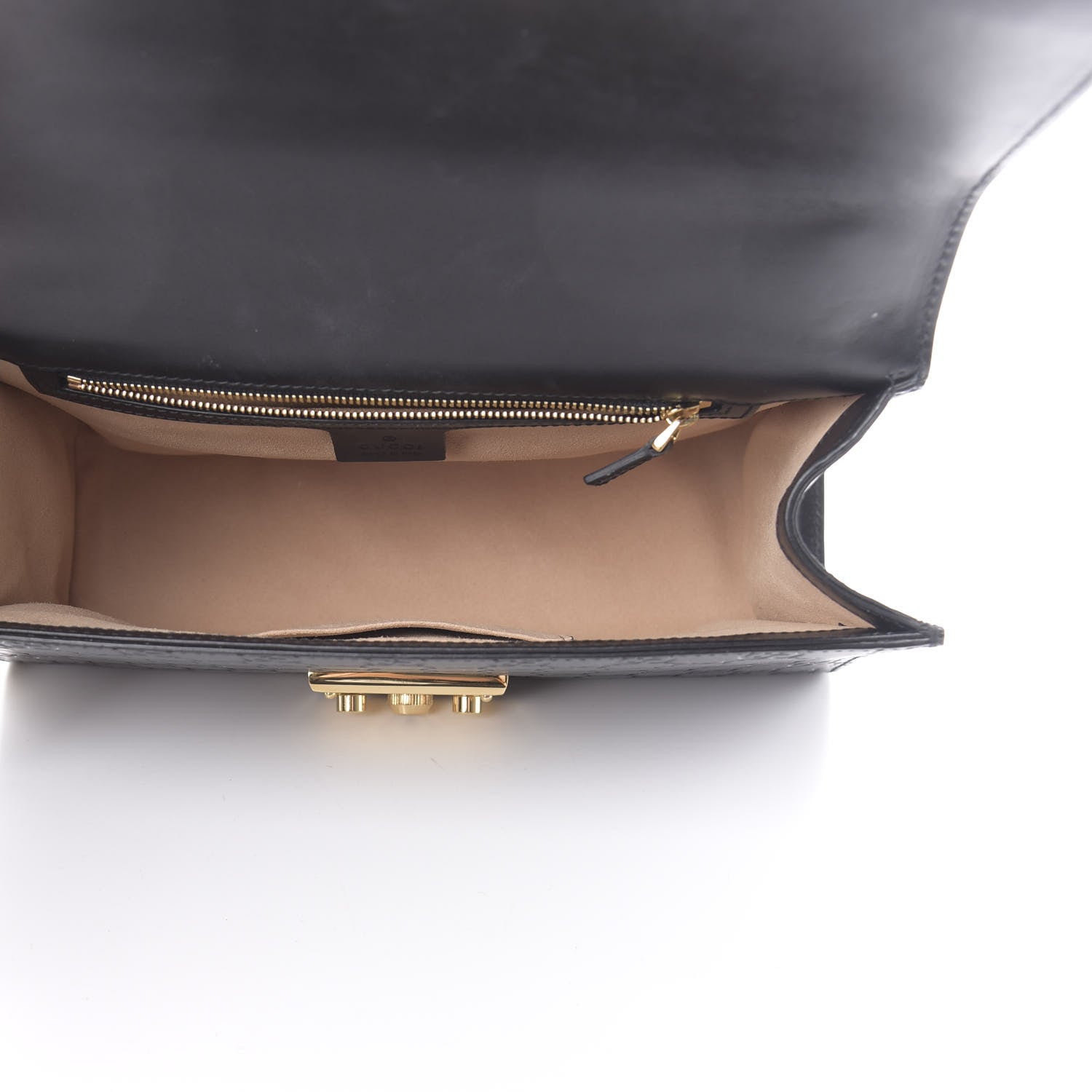 Gucci Guccissima Medium Padlock Shoulder Bag Black 4 of 11