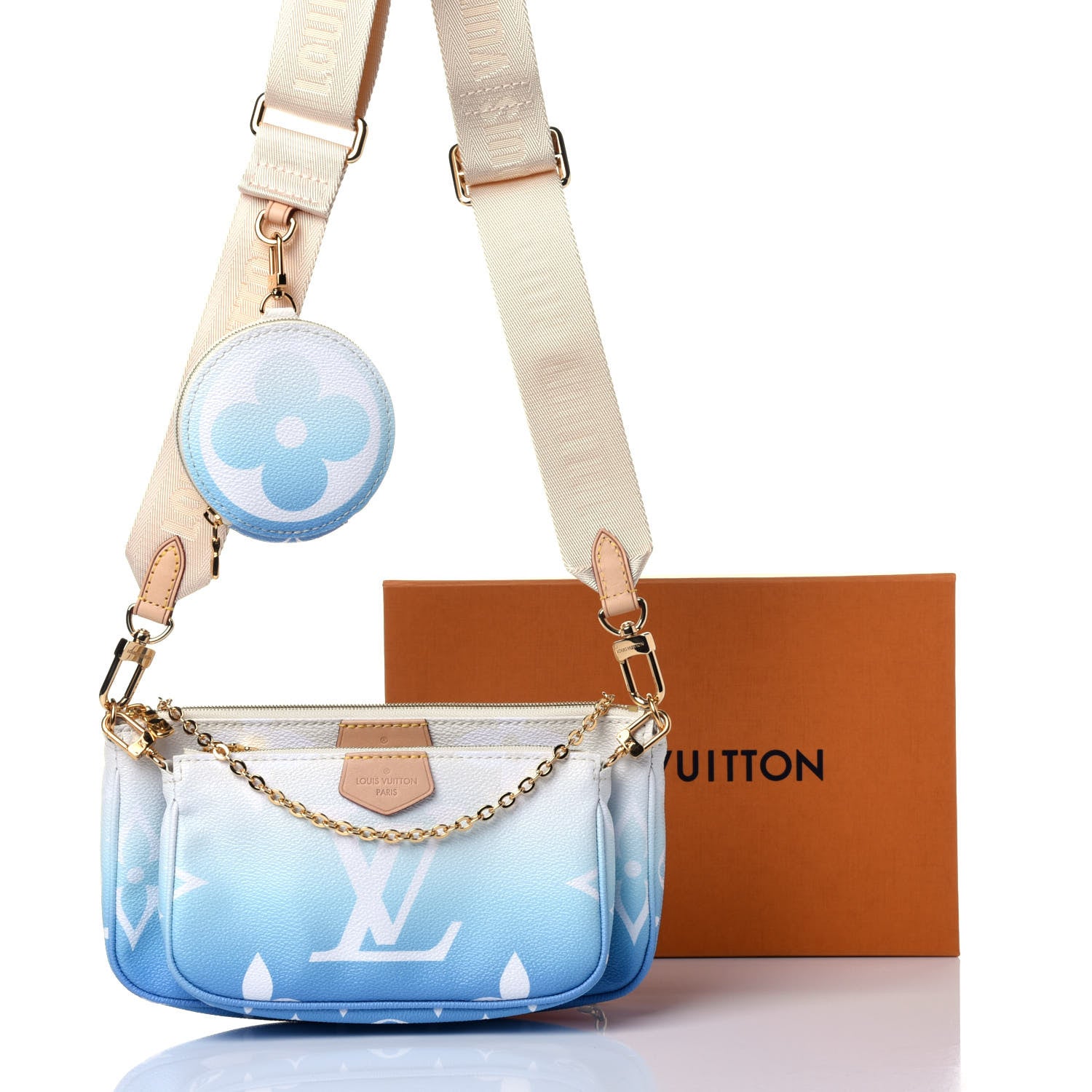 Louis Vuitton Monogram Giant By The Pool Multi Pochette Accessories Blue 14 of 14